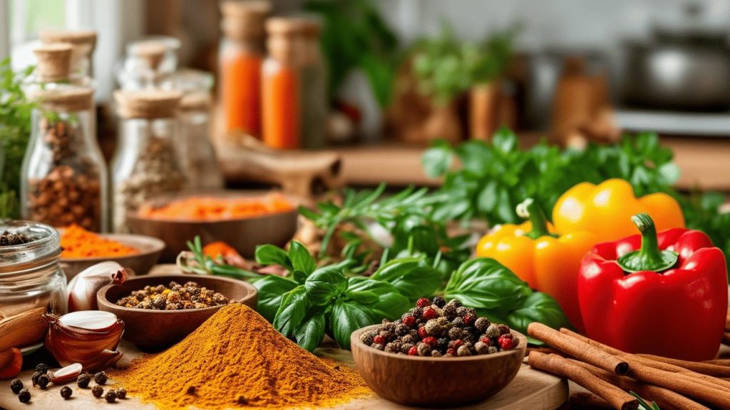 Epices en cuisine
